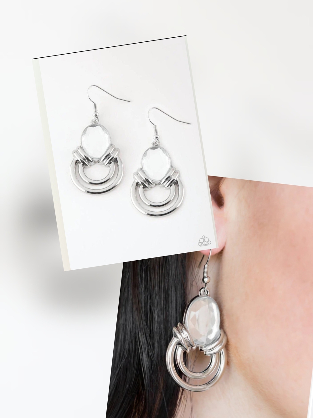 REAL QUEEN WHITE EARRINGS